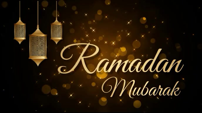 Ramadan, event งานแสดงผลงานแบบดิจิทัล (16:9) template
