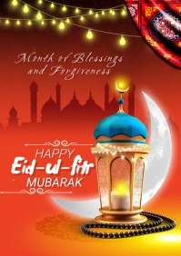 ramadan & eid ul fitr Celebration A2 template