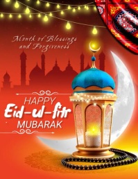 ramadan & eid ul fitr Celebration Flyer (US Letter) template