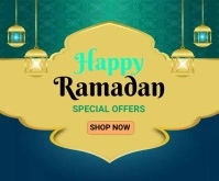 Ramadan ad, event, eid Rettangolo grande template