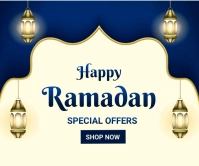Ramadan ad,event, eid Large Rectangle template