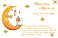 Ramadan banner Label template