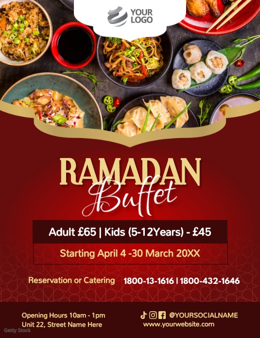 ramadan buffet poster ramadan buffet poster