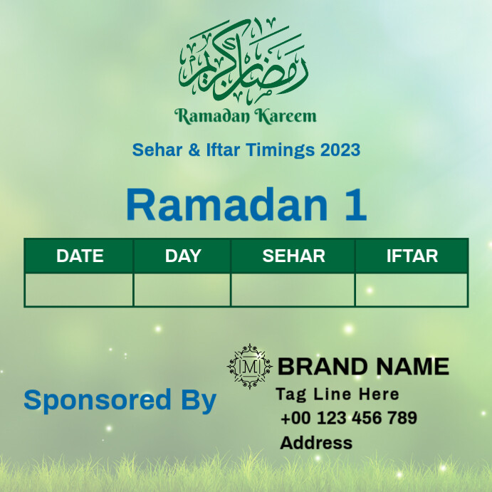 Ramadan Calendar 2021 Template Design Postermywall Calendrier De Ramadan 2022 Hem