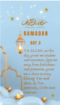 Ramadan day 3 template Besigheidskaart
