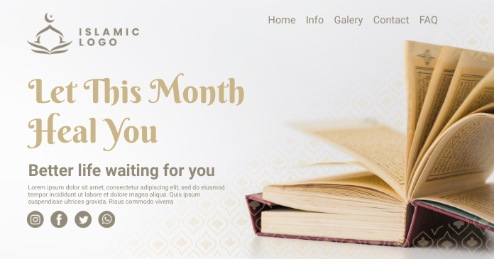 Ramadan Day ADS Facebook Gedeelde Prent template