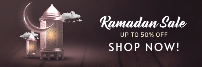 ramadan Banner 2' × 6' template