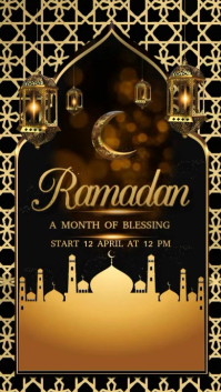 Noir Ramadan Digitalanzeige Template
