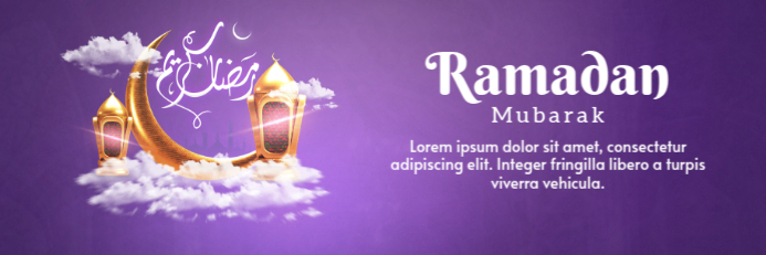 ramadan Banner 2' × 6' template
