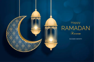 Blauw Ramadan Tatak Template