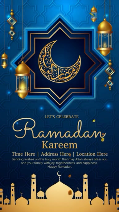 Ramadan Video TikTok template