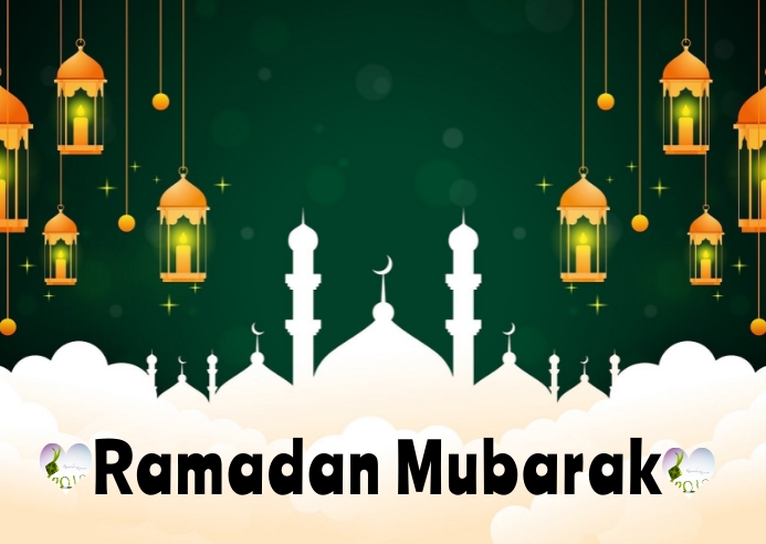 RAMADAN Carte postale template