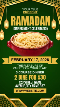 Ramadan Dinner Night Instagram Reel template