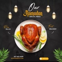 Ramadan Menu Wpis na Instagrama template