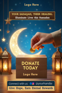 Ramadan Donation Poster template