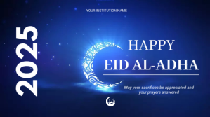 Purple Eid al-Adha Celebration Ekran reklamowy Template