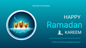 Ramadan flyers Presentation (16:9) template