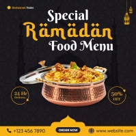 Ramadan Food Menu Instagram-opslag template