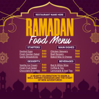 Ramadan Food Menu Instagram-opslag template