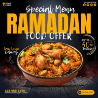 Ramadan Food Menu Instagram Post template