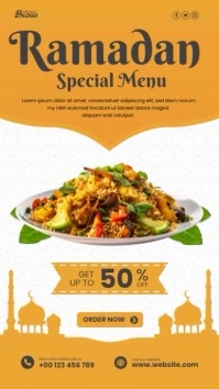 Ramadan Food Menu Instagram Story template