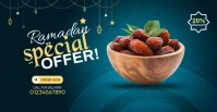 Ramadan food web banner template design Facebook begivenhed cover
