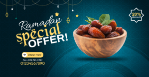 Türkis Ramadan Special Offer Portada de evento de Facebook Template