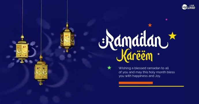 Ramadan Greeting Video Template Gedeelde afbeelding op Facebook