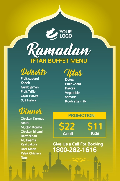 ramadan buffet poster ramadan buffet poster