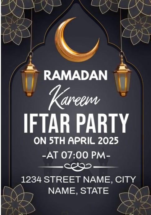 Ramadan iftar party Template | PosterMyWall