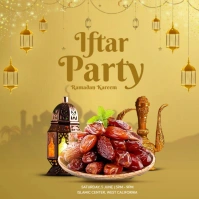 Ramadan Iftar Party Instagram Post template