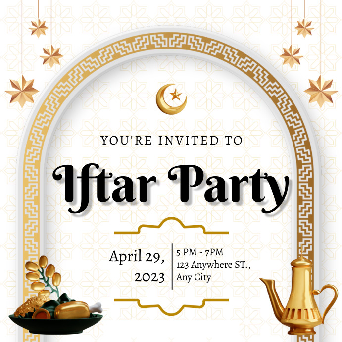 Copy of ramadan iftar party | PosterMyWall