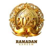 Ramadan islamic ornament 2025 Logo template