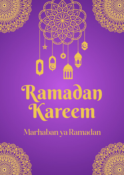 Ramadan Kareem A2 A6 template