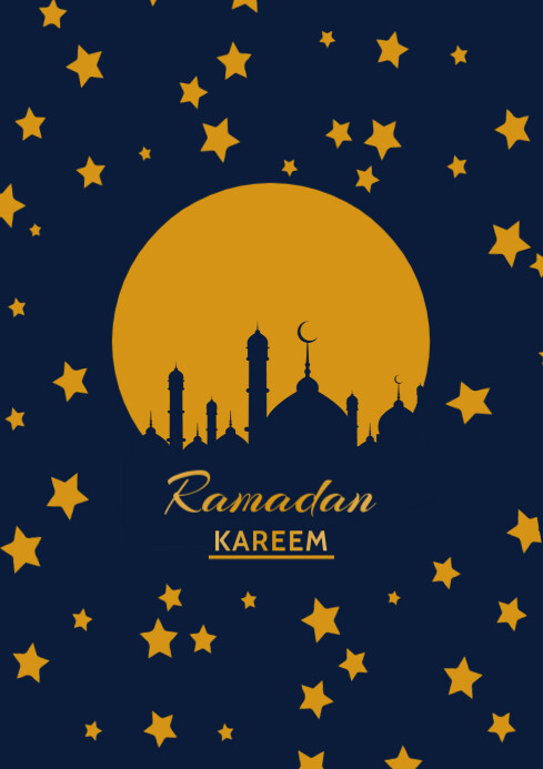 Ramadan Kareem A4 Template | PosterMyWall