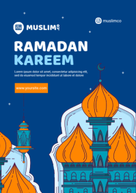 Ramadan Kareem Ad A5 template