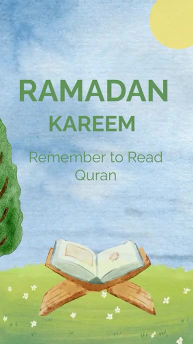 Ramadan Kareem Animation Instagram Reel template