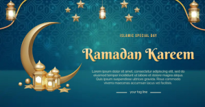 Ramadan Kareem Banner Template Capa para evento do Facebook