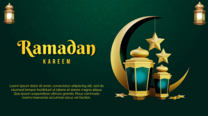 Ramadan Kareem Banner Template Digitalt display (16:9)