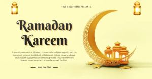 Giallo Ramadan Celebration Facebook begivenhed cover Template