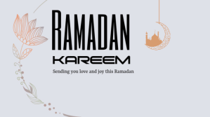 สีขาว Ramadan Kareem YouTube-miniature Template