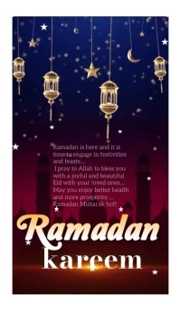Ramadan kareem Visitekaartje template