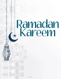 ramadan kareem Pamflet (Letter AS) template