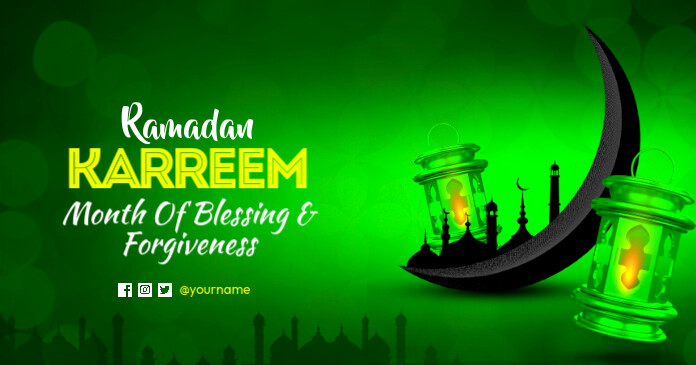 Ramadan Kareem Isithombe Esabiwe ku-Facebook template
