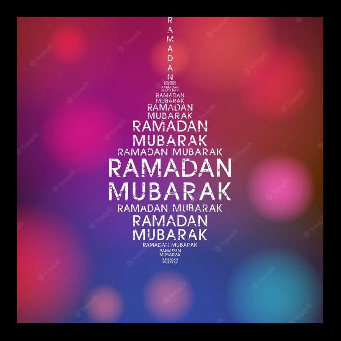 Ramadan Kareem โพสต์บน Instagram template