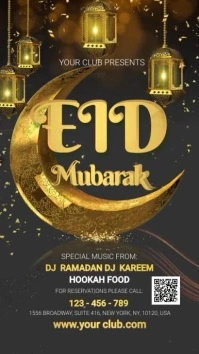 Ramadan Kareem 数字显示屏 (9:16) template