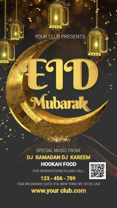 Ramadan Kareem Digitale display (9:16) template