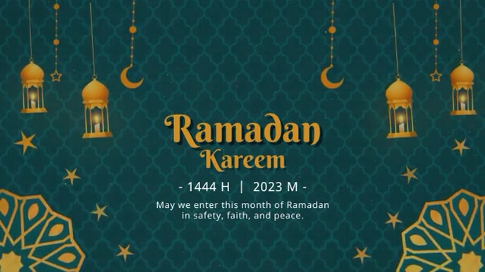 ramadan kareem Digitale display (16:9) template
