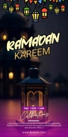 Ramadan Kareem Roll-up-Banner 3 x 6 Zoll template