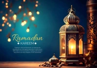ramadan kareem Kartu Pos template